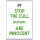 Stop the Cull Badgers are Innocent - Jumbo Fridge Magnet