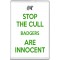 Stop the Cull Badgers are Innocent - Jumbo Fridge Magnet