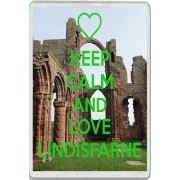 Keep Calm and Love Lindisfarne - Jumbo Fridge Magnet