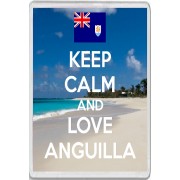 Keep Calm and Love Anguilla - Jumbo Fridge Magnet