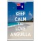 Keep Calm and Love Anguilla - Jumbo Fridge Magnet