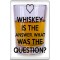Whiskey is the Answer. What was the Question? - Jumbo Fridge Magnet