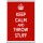 Keep Calm and Throw Stuff - Jumbo Fridge Magnet