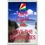 Keep Calm and Love the Seychelles - Jumbo Fridge Magnet