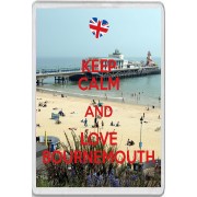 Keep Calm and Love Bournemouth - Jumbo Fridge Magnet