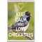 Keep Calm and Love Chickadees - Jumbo Fridge Magnet