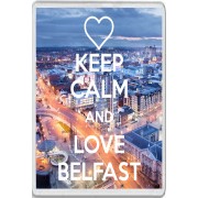 Keep Calm and Love Belfast - Jumbo Fridge Magnet