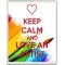 Keep Calm and Love an Artist - Jumbo Fridge Magnet