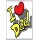I Love (heart) Dad - Jumbo Fridge Magnet