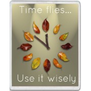 Time flies... Use it wisely - Jumbo Fridge Magnet