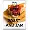 Keep Calm Love Toast and Jam - Jumbo Fridge Magnet