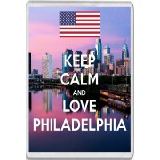 Keep Calm and Love Philadelphia - Jumbo Fridge Magnet