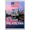 Keep Calm and Love Philadelphia - Jumbo Fridge Magnet