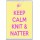 Keep Calm Knit & Natter - Jumbo Fridge Magnet