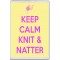 Keep Calm Knit & Natter - Jumbo Fridge Magnet