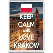 Keep Calm and Love Krakow - Jumbo Fridge Magnet