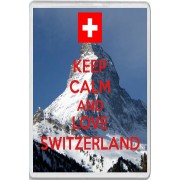 Keep Calm and Love Switzerland - Jumbo Fridge Magnet