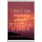 I don't like morning people, or mornings, or people. - Jumbo Fridge Magnet