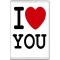 I Love (heart) You - Jumbo Fridge Magnet