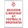 Education is Important but Football is Importanter - Jumbo Fridge Magnet