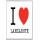 I Love (heart) Lanzarote - Jumbo Fridge Magnet