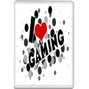 I love (heart) Gaming - Jumbo Fridge Magnet