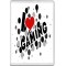 I love (heart) Gaming - Jumbo Fridge Magnet