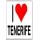 I Love (heart) Tenerife - Jumbo Fridge Magnet