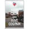 Keep Calm and Love Cosham - Jumbo Fridge Magnet