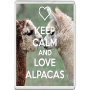 Keep Calm and Love Alpacas - Jumbo Fridge Magnet