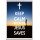 Keep Calm because Jesus Saves - Jumbo Fridge Magnet
