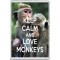Keep Calm and Love Monkeys - Jumbo Fridge Magnet