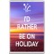I'd Rather be on Holiday - Jumbo Fridge Magnet