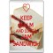 Keep Calm and Love a Jam Sandwich - Jumbo Fridge Magnet