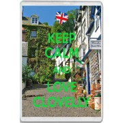 Keep Calm and Love Clovelly - Jumbo Fridge Magnet