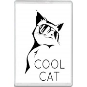 Cool Cat - Jumbo Fridge Magnet