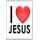 I Love (heart) Jesus - Jumbo Fridge Magnet
