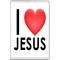 I Love (heart) Jesus - Jumbo Fridge Magnet