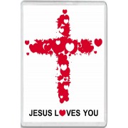 Jesus Loves You - Jumbo Fridge Magnet