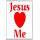 Jesus Loves (heart) Me - Jumbo Fridge Magnet