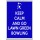 Keep Calm and go Lawn Green Bowling - Jumbo Fridge Magnet
