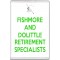 Fishmore and Dolittle Retirement Specialists - Jumbo Fridge Magnet