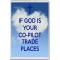 If God is Your Co-Pilot Trade Places - Jumbo Fridge Magnet