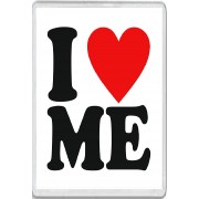 I Love (heart) Me - Jumbo Fridge Magnet