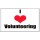 I Love (heart) Volunteering - Jumbo Fridge Magnet