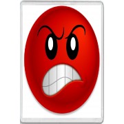 Angry Smiley - Jumbo Fridge Magnet