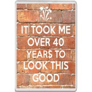 It took me over 40 Years to Look this Good - Jumbo Fridge Magnet