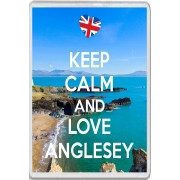 Keep Calm and Love Anglesey - Jumbo Fridge Magnet