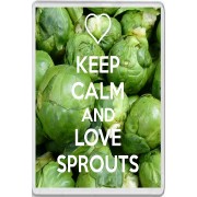 Keep Calm and Love Sprouts - Jumbo Fridge Magnet