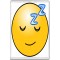 Sleepy Smiley  - Jumbo Fridge Magnet